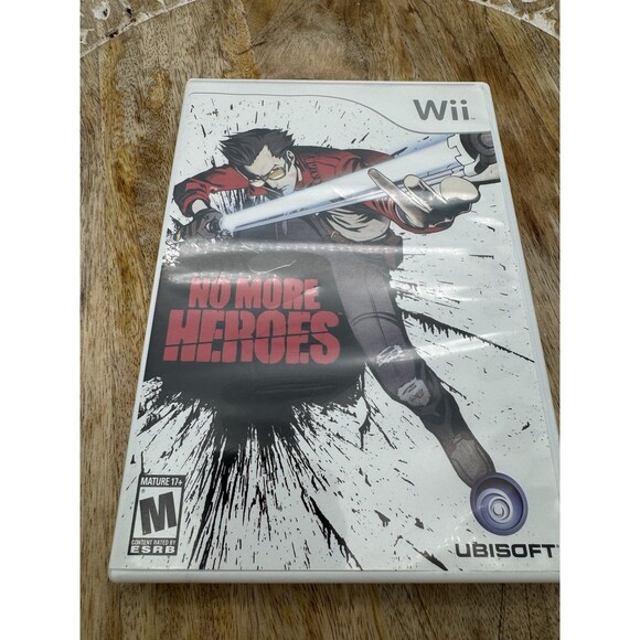 No More Heroes (Nintendo Wii, 2008) Complete with NO Manual - Picture 1 of 4
